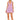 Lavender Firefly Layered Lace Up Dress