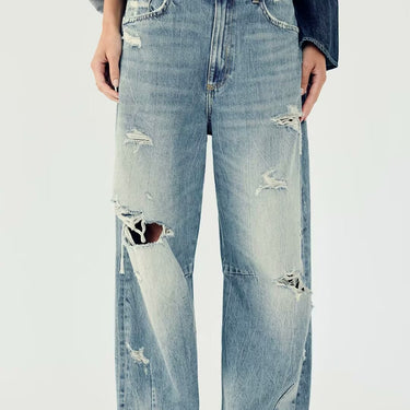 Luther Distressed High Waist Jeans