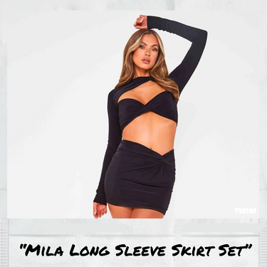 Mila Long Sleeve Skirt Set