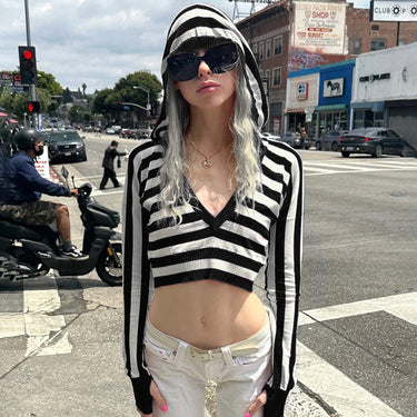 Beetle Juice Hooded Long Sleeve Mini Top