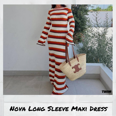 Nova Long Sleeve Knitted Maxi Dress