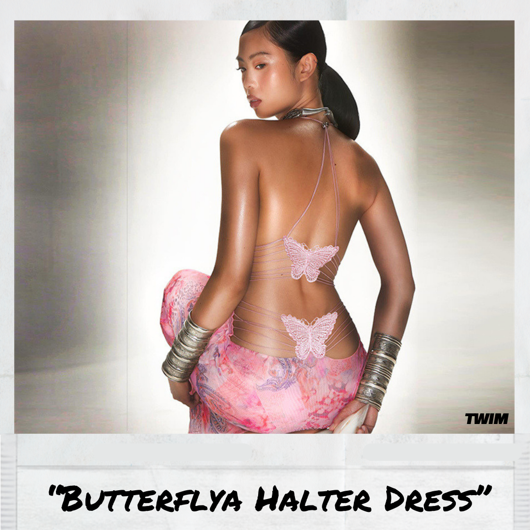 Butterflya Halter Backless Dress