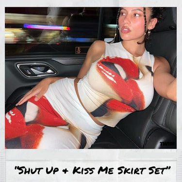 Shut Up & Kiss Me Maxi Skirt Set