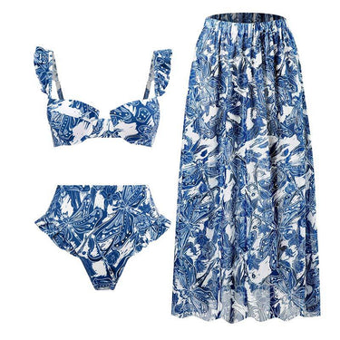 Retro Three Piece Set Swimsuit