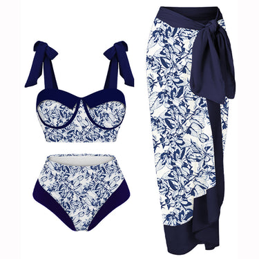 Retro Three Piece Set Swimsuit