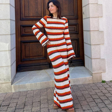 Nova Long Sleeve Knitted Maxi Dress